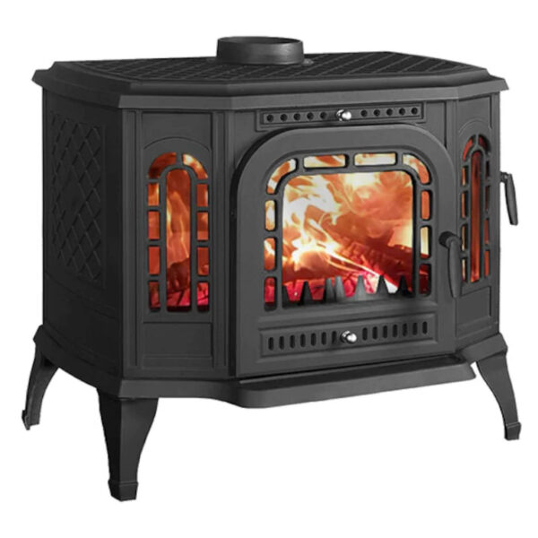 Sobă din fontă, KAWMET P7 ECO cu ușă laterală dreapta(R),  putere 10,5 KW, randament 73,5%, clasa energetică A, certificat EcoDesign. Garanție 5 ani!