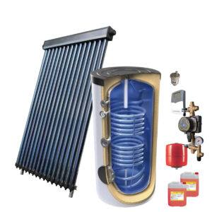 Kit panou solar presurizat apa calda Panosol CS20 tuburi, boiler Tesy 160 litri 2 serpentine si accesorii