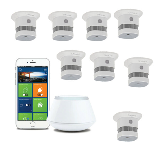 Pachet Salus Smart Home, detectare, semnalizare și avertizare incendiu - 8 Zone