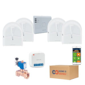 Smart Home - Casa inteligenta, kit anti-inundatie Salus iT600, 4 zone monitorizate