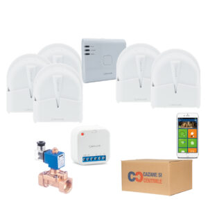 Smart Home - Casa inteligenta, kit anti-inundatie Salus iT600, 5 zone monitorizate