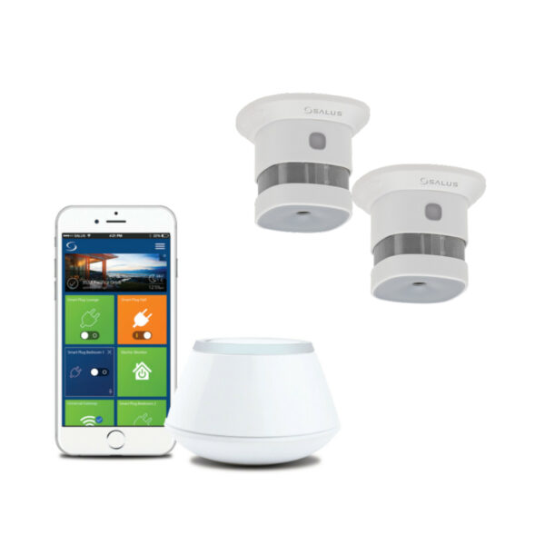 Pachet Salus Smart Home, detectare, semnalizare și avertizare incendiu - 2 Zone