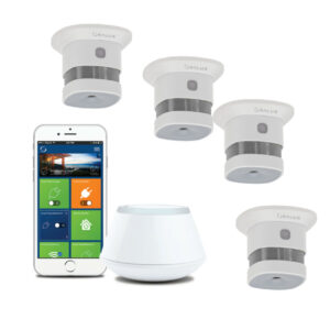 Pachet Salus Smart Home, detectare, semnalizare și avertizare incendiu - 4 Zone