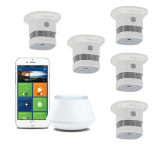 Pachet Salus Smart Home, detectare, semnalizare și avertizare incendiu - 5 Zone