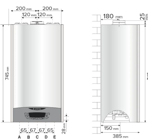 Pachet Centrala termica Ariston Clas One+ WiFi 30 kW cu Termostat Salus iT500 controlat prin internet Pachet Ariston Clas One+ WiFi 30 kW