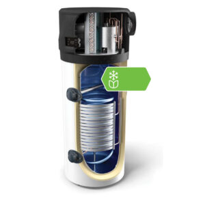 Boiler cu pompa de caldura Tesy, AquaThermica Pro 260 S cu schimbător de căldură, 251 litri,1.5 kW, R290