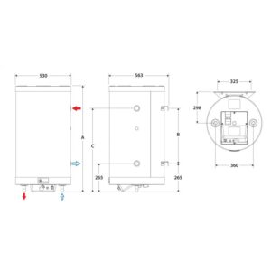 Boiler tank-in-tank ACV Comfort-E 130, otel inoxidabil, rezistenta 2.2 kW