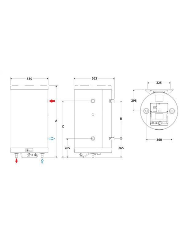 Boiler tank-in-tank ACV Comfort-E 130, otel inoxidabil, rezistenta 2.2 kW
