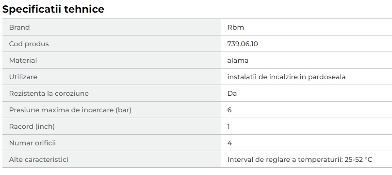 Grup pompare Rbm Kilma RF ECO Para 15/7 130 pentru incalzire in pardoseala 1"