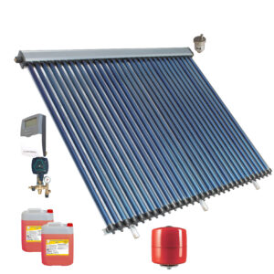 Pachet panouri solare apa calda Panosol, 20 tuburi vidate si accesorii, fara boiler