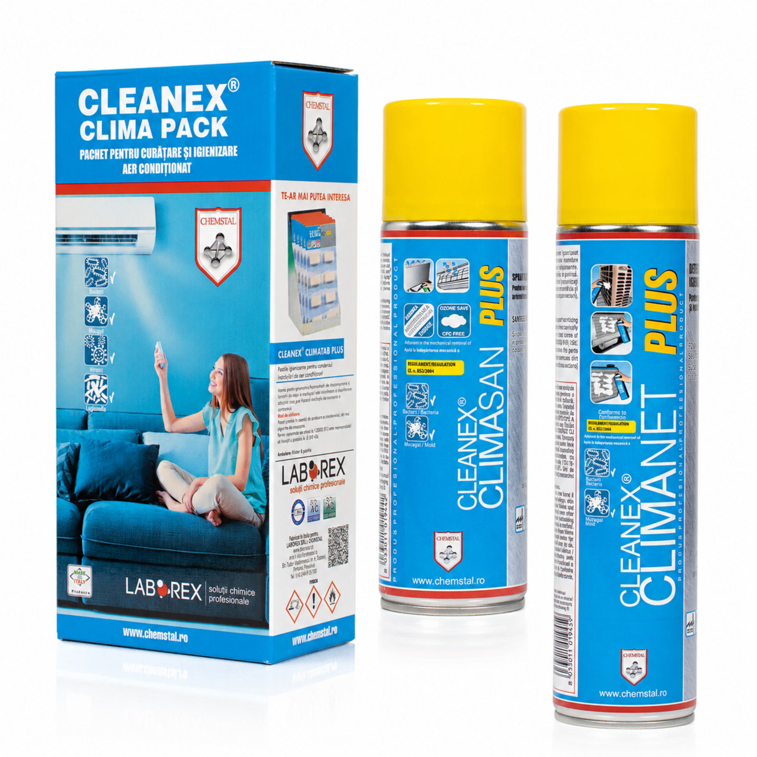 cleanex clima pack Pachet curatare si igienizare aer conditionat, Cleanex Clima Pack