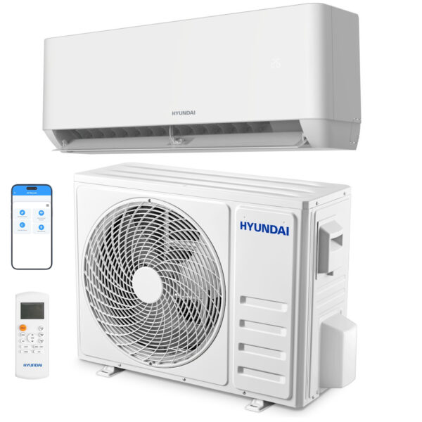 Aer conditionat Hyundai HYU-12HRFN8-QRD1GW, 12000 BTU, Clasa A++/A+, Inverter, kit Wi-Fi inclus
