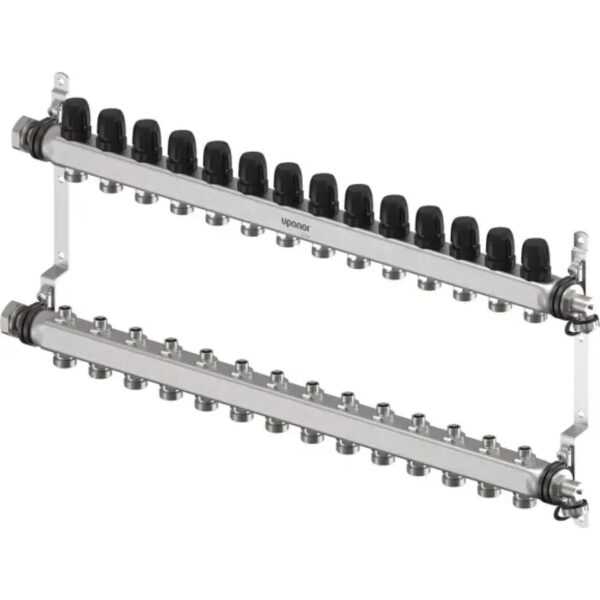 Uponor Vario S distribuitor cu robinet reglaj, LS 14xG3/4 Euro - G1