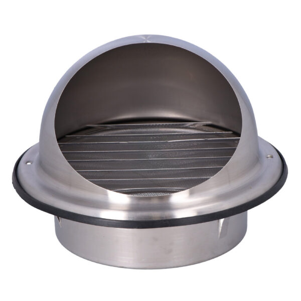 Grilă cu protecție sferică pentru exterior, admisie/evacuare HEATPEX ARIA ADURO, tehnologie OneClick® , Ø160 [mm], material, oțel inoxidabil. Garanție 2 ani.