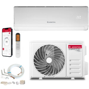 Aer condiționat Ariston Kios BS R32 35 12000 Btu, Wi-Fi si Kit premium de instalare, 3m, traseu bercluit