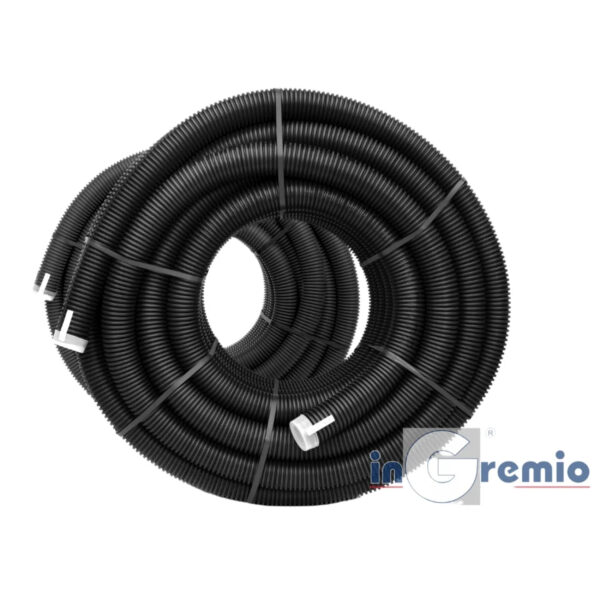 Tubulatură flexibilă InGremio BlackFlex Spectra-200, HDPE, Ø75 mm, suprafețe antibacteriene, antistatice, antifungice, lungime 50 m/colac. Garanție 2 ani!