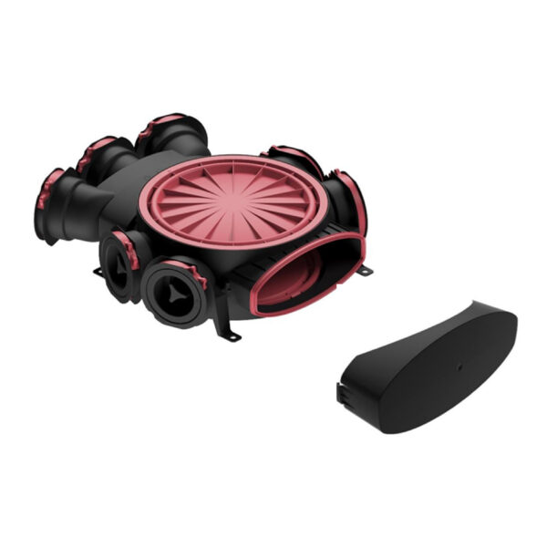Dop de capăt cutie de distribuție HEATPEX ARIA CONNECT, tehnologie OneClick® , dop universal, material PP, clasă etanșeitate ATC 1. Garanție 2 ani.