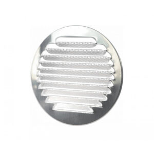 Grilă plată pentru exterior, admisie/evacuare HEATPEX ARIA ADURO, tehnologie OneClick®  , Ø125 [mm],  material, aluminiu. Garanție 2 ani.