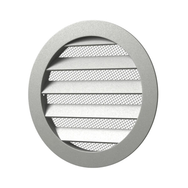 Grilă ventilație rotundă Ø160mm, exterior Ø185mm, material Aluminiu. Garanție 2 ani!