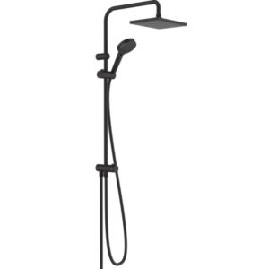 Set de duș Hansgrohe Vernis Shape 230, finisaj negru mat, fără baterie