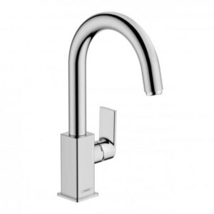 Baterie lavoar cu ventil Pop-Up, crom lucios, Hansgrohe Vernis Shape