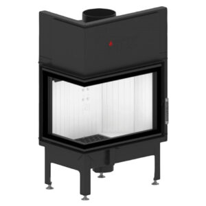 Focar pentru șemineu pe colt stânga (L), Hitze Albero AL11L.H-D, putere 11 KW, randament 83%, clasa energetică A+, certificat EcoDesign. Garanție 5 ani!