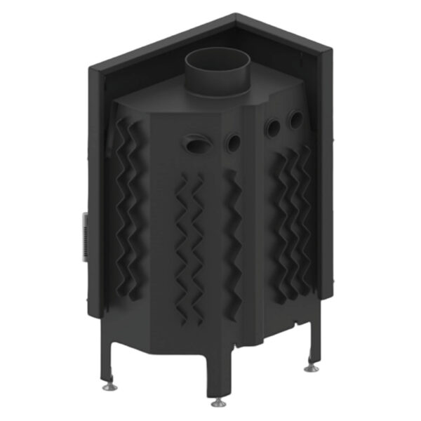 Focar pentru șemineu pe colt stânga (L), Hitze Albero AL11L.H-D, putere 11 KW, randament 83%, clasa energetică A+, certificat EcoDesign. Garanție 5 ani!