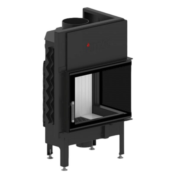 Focar pentru șemineu pe colt dreapta (R), Hitze Albero AL11R.H-D, putere 11 KW, randament 83%, clasa energetică A+, certificat EcoDesign. Garanție 5 ani!