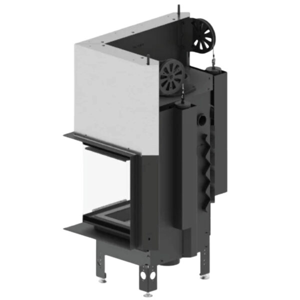 Focar pentru șemineu pe colt dreapta (R), Hitze Albero AL11RG.H-D, putere 11 KW, randament 83%, clasa energetică A+, certificat EcoDesign. Garanție 5 ani!