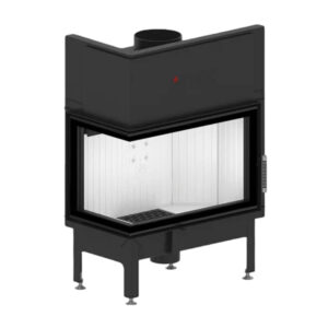 Focar pentru șemineu pe colt stânga (L), Hitze Albero AL14L.H-D, putere 14 KW, randament 83%, clasa energetică A+, certificat EcoDesign. Garanție 5 ani!