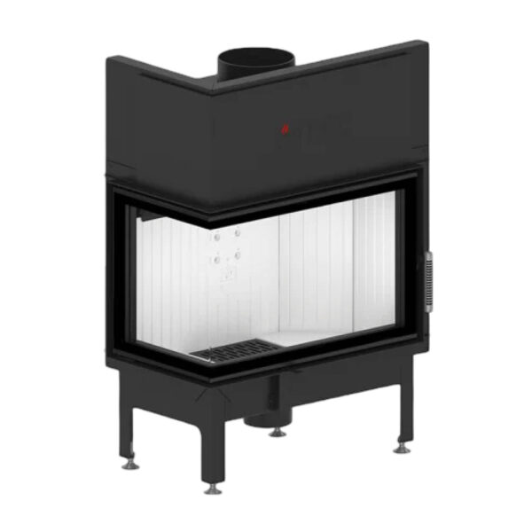 Focar pentru șemineu pe colt stânga (L), Hitze Albero AL14L.H-D, putere 14 KW, randament 83%, clasa energetică A+, certificat EcoDesign. Garanție 5 ani!