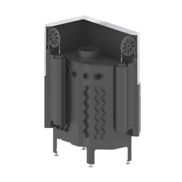 Focar pentru șemineu pe colt dreapta (R), Hitze Albero AL14RG.H-D, putere 14 KW, randament 83%, clasa energetică A+, certificat EcoDesign. Garanție 5 ani!