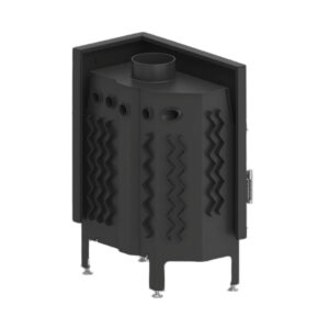 Focar pentru șemineu pe colt dreapta (R), Hitze Albero AL14R.H-D, putere 14 KW, randament 83%, clasa energetică A+, certificat EcoDesign. Garanție 5 ani!