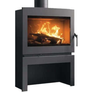 Sobă din oțel, Carbel ATENEA, putere 8,6 KW, randament 80%, clasa energetică A+, certificat EcoDesign. Garanție 5 ani!