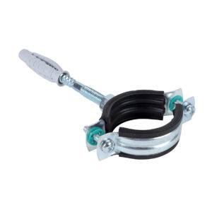 Colier metalic pentru tevi, cu garnitura de cauciuc si diblu, 3/4" (26-30MM)