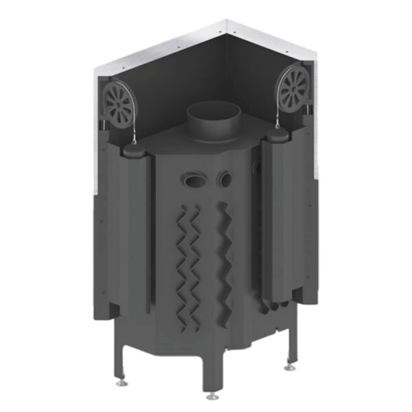 Focar pentru șemineu pe colt stânga (L), Hitze Albero AL11LG.H-D, putere 11 KW, randament 83%, clasa energetică A+, certificat EcoDesign. Garanție 5 ani!