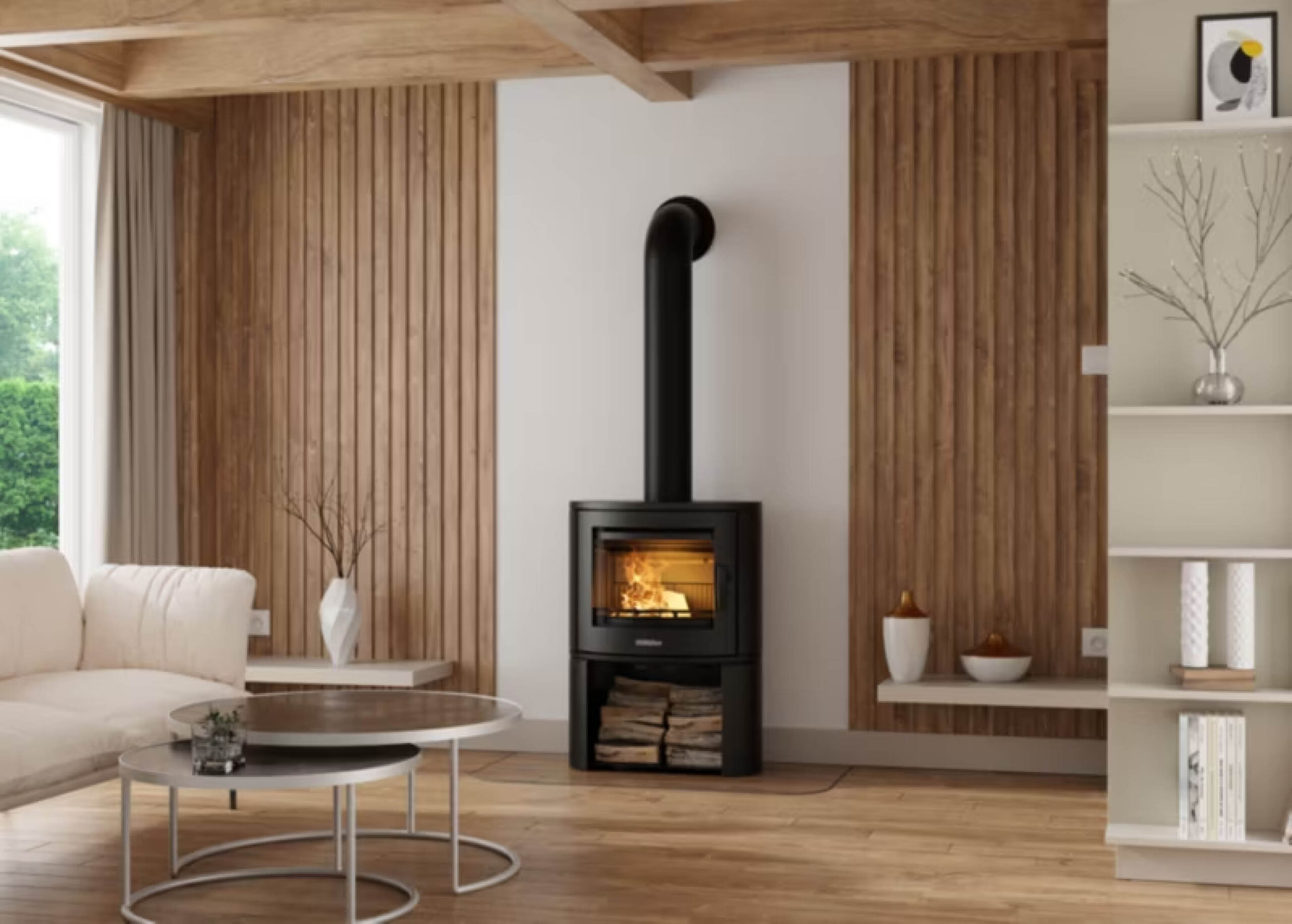 Sobă din fontă, Nordflam Bolonia, putere 10,5 KW, randament 81,8%, clasa energetică A+, certificat EcoDesign. Garanție 2 ani!