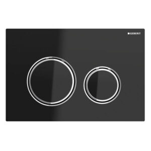 Clapetă de acționare sticlă negru Geberit Sigma21
