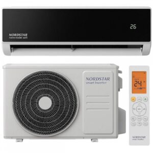 Aer conditionat Nordstar Noire 12000btu, Racire si Incalzire, Filtru ioni de argint, Inverter, Kit Wi-Fi inclus