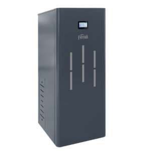Cazane din otel cu functionare pe peleti Ferroli BioPellet Top 24 kw, 3 sisteme de curățare, panou de comandă digital cu touch