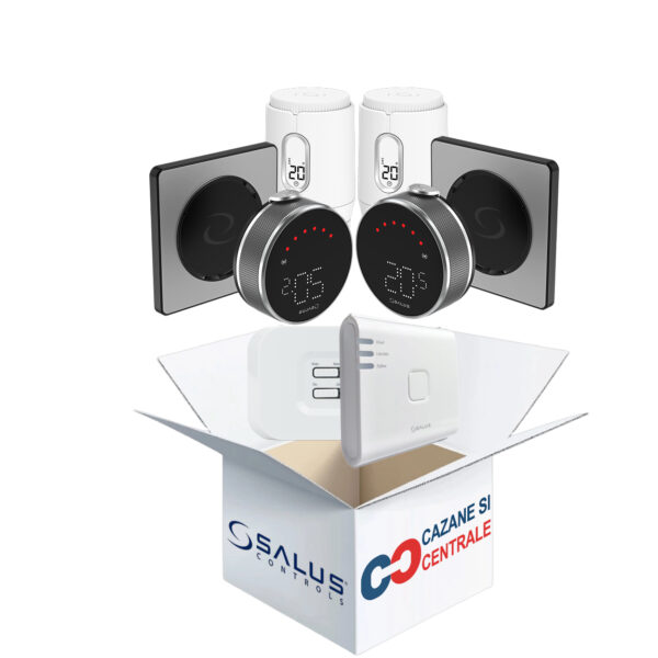 Pachet automatizare Salus iT600, Elypso, 2 zone cu radiatoare