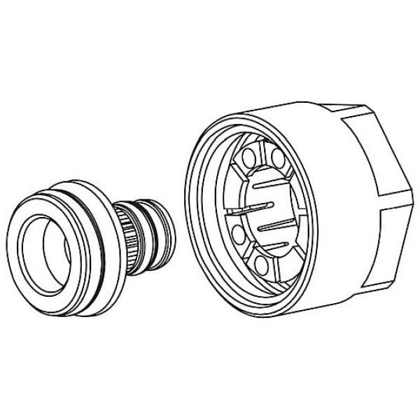 Conector eurocon REHAU RAUTITAN ﬂex G 3/4