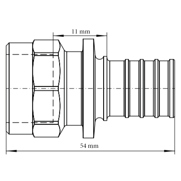 Trecere la ﬁlet interior REHAU RAUTITAN RX+ 32mm -3/4"