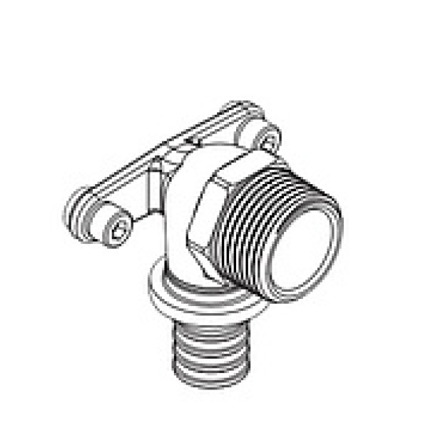 Cot de perete cu filet exterior REHAU RAUTITAN RX 3/4