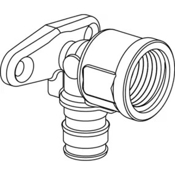 Cot cu talpa 20x1/2" Uponor Q&E