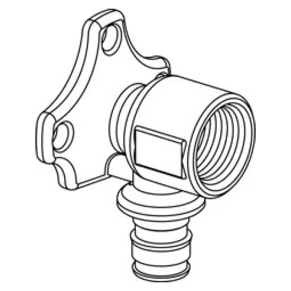 Cot cu talpă pentru șine 20x1/2" Uponor Q&E