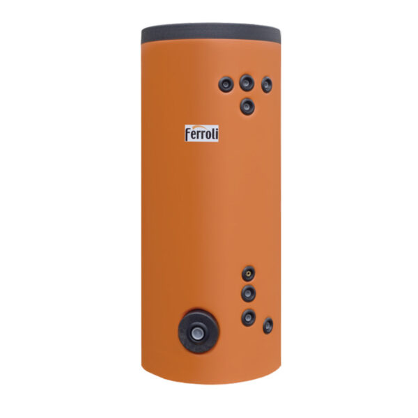 Boilere cu acumulare cu 2 serpentine intercalate (0,89 / 0,67 m²) Ferroli Ecounit Double 200 litri