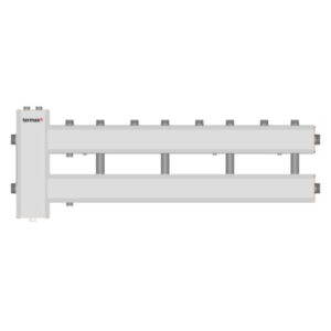 Ansamblu distribuitor + Butelie egalizare 1 1/4" - 1", iesiri sus, 4+1 cai Termax KSH42G125.200