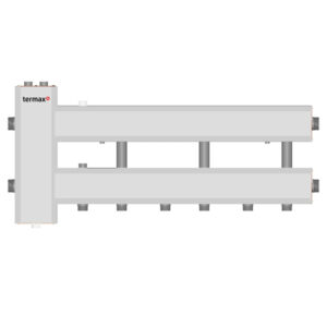 Ansamblu distribuitor + Butelie egalizare 1 1/4" - 1", iesiri jos, 3+1 cai Termax KSH32D125.200