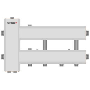 Ansamblu distribuitor + Butelie egalizare 1 1/4" - 1", iesiri jos, 2+1 cai Termax KSH22D125.200